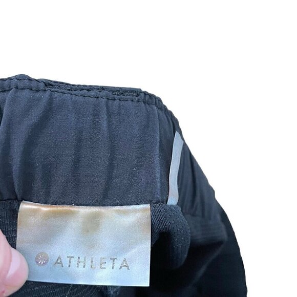 Athleta Faux Wrap Tulip Hem Skort Skirt Pockets Tennis Pickleball Black sz Small - Picture 6 of 8